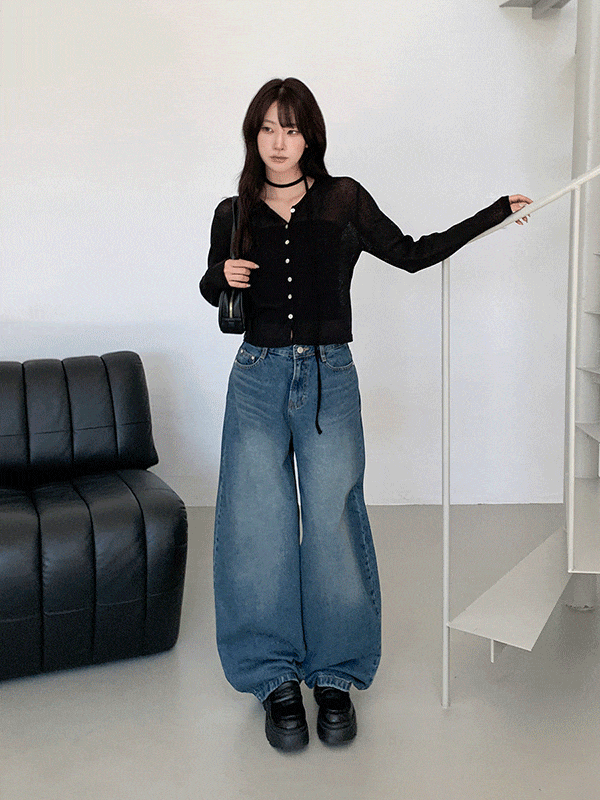 PT15469K59-히포앤 빈티지 와이드 데님