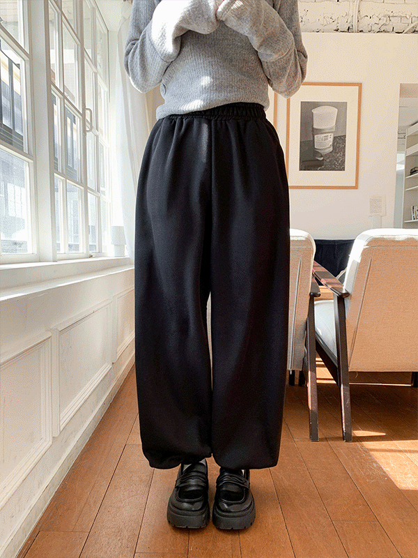 PT15693K5C-하빈스 기모 롱 조거 트레이닝 팬츠